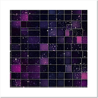 Cosmic Boundlessness - Infinite Nebula Seamless Pattern Posters and Art